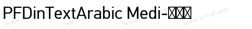 PFDinTextArabic Medi字体转换